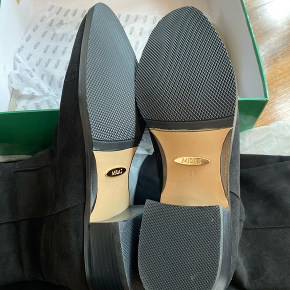 Midas Black Suede over the knee boots size 37 brand new - Picture 10 of 10